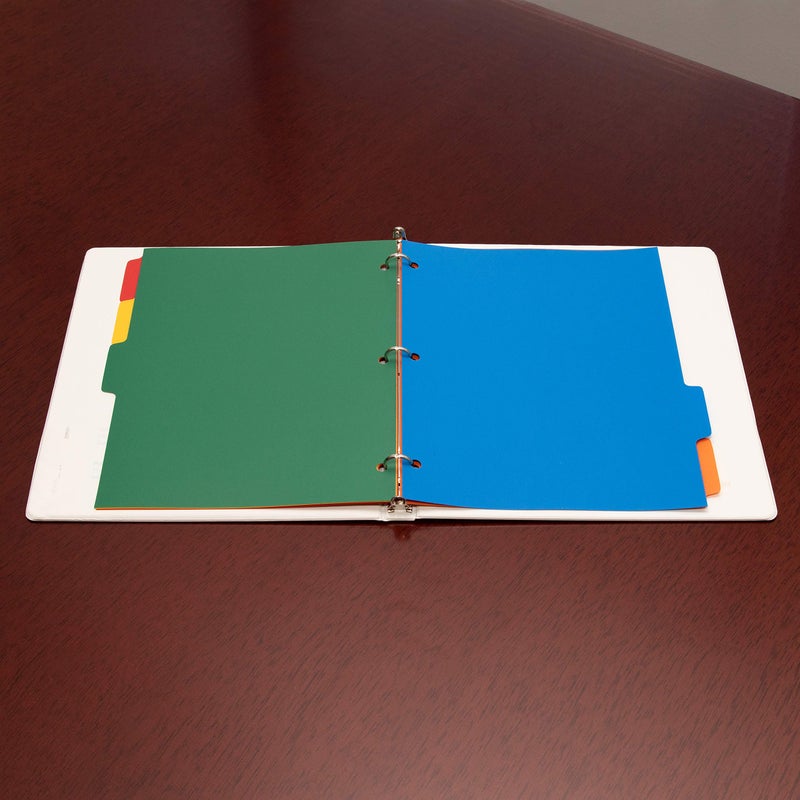 Manaloom 3 Ring Binder Dividers, 5 Color Tabs Poly Index Dividers, Letter Sized - Extra Durable for School, College, Kids and Adults - 15 Sheets - Image 3